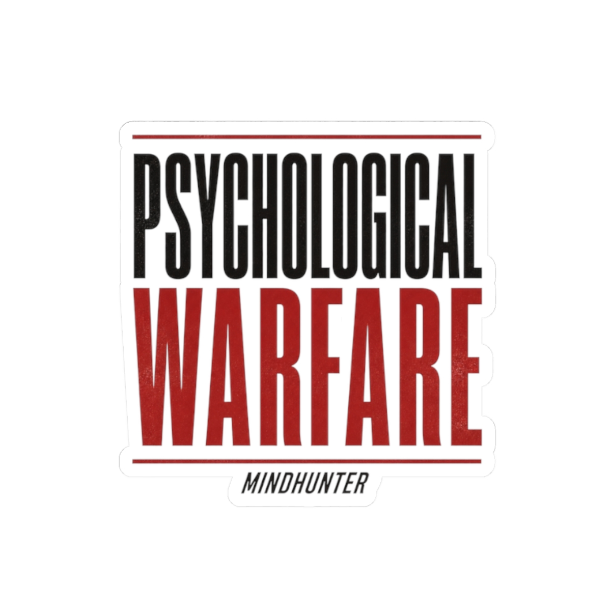 Mindhunter "Psychological Warfare" Sticker - Official Stickers merchandise