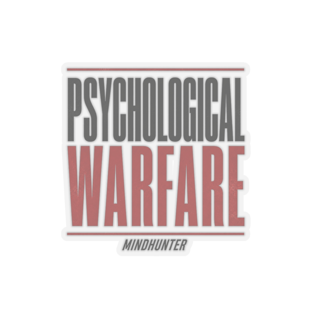 Mindhunter "Psychological Warfare" Sticker